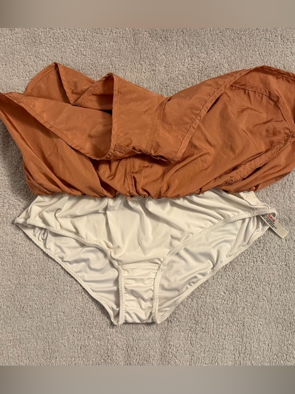 Free People FP Movement ‘The Way Home’ High-Waist Rust / Salmon Athletic Shorts - Picture 7 of 10